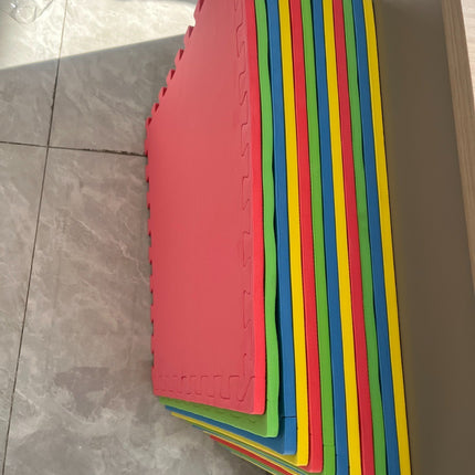 Color Eva Foam Mats Soft Floor Tiles Interlocking Kids Play Gym Exercise 60x60cm