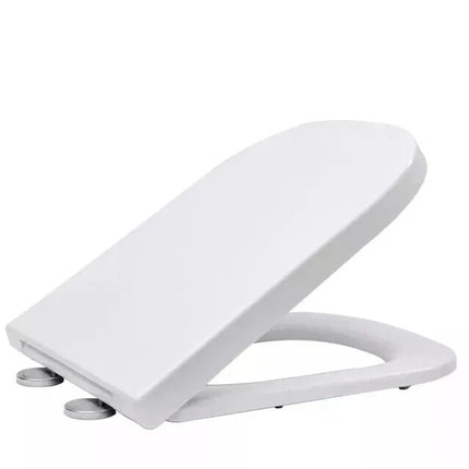 18" Universal Toilet Seat MDF Wooden Bathroom WC Easy Fit + Fittings Novelty