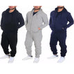 S / Black / Zip Hoodie Tracksuit Set