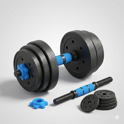Dumbbell Barbell Set 40KG Complete Home Training System
