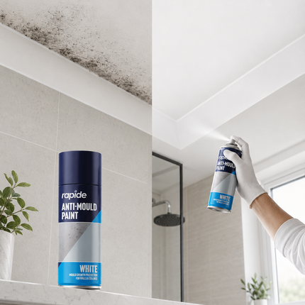 Anti Mould Spray Paint 400ML One Coat White Finish