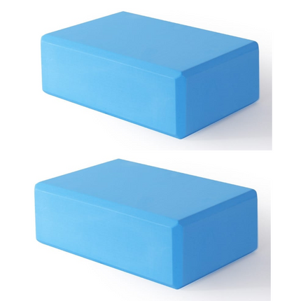 Yoga Gym Blocks Brick Foam Pair Exercise Training Pilates Meditation Anti Slip