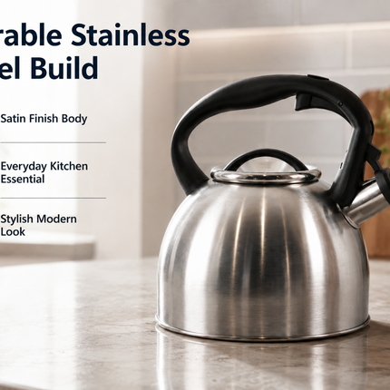 2.8L Whistling Kettle Stove Top Kitchen Stainless Steel Tea Coffee Water Boiler