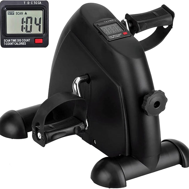 Mini Exercise Bike Pedal Exerciser Portable Foot Cycle Arm & Leg Under Desk Bike