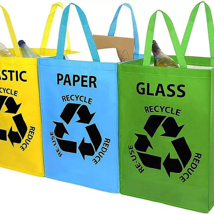 Reusable Recycling Bags – 3 Pack