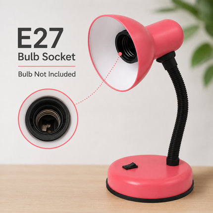 Study Desk Lamp Flexible Neck E27 40W Simple Design for Study Work Room Home