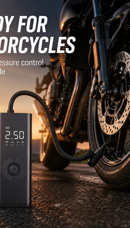 Car Tyre Inflator 150PSI Cordless Air Compressor Digital Pump 3000mAh Battery