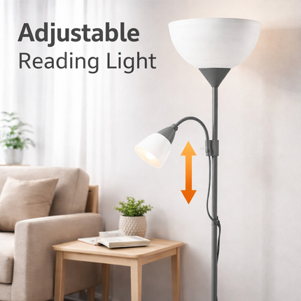 Adjustable Floor Lamp Modern Standing Light for Living Room Bedside Study Room