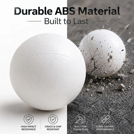 Table Tennis Balls 100 PCS ABS Durable Match Play&Training Practice 3 Star Balls