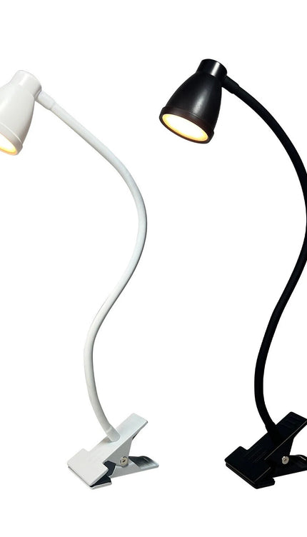 LED Desk Lamp Clip-On 3W Flexible Reading Light Eye Care 10-Level Brightness