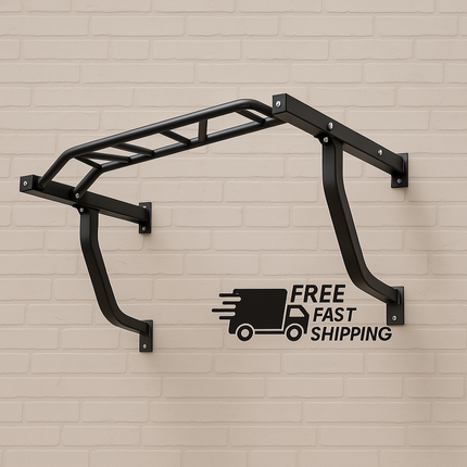 Multi Grip Door Pull Up Bar Wall Mounted Chin Up Heavy Duty Home Gym Station