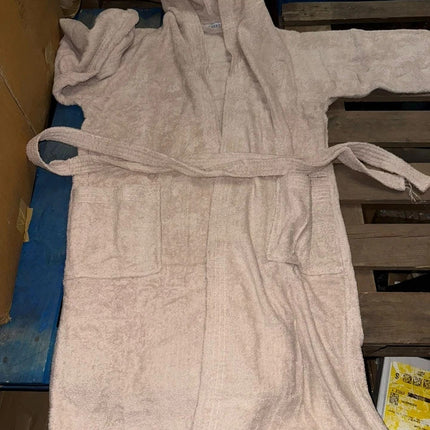 Unisex Cotton Terry Bathrobe Soft Towel Gown Dressing Robe Men Women