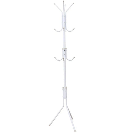 12-Hook Metal Coat Rack Stand Tree for Hats, Clothes, Umbrellas & Accessories