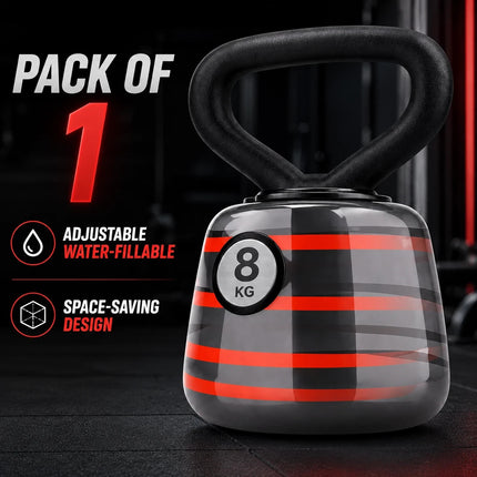 Adjustable Kettlebell Water Fillable Weight Home Gym Fitness Training Workout
