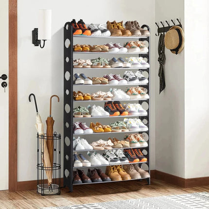 6 Tier Shoe Rack Stand Lightweight Compact Storage Organizer Space Saving Shelf