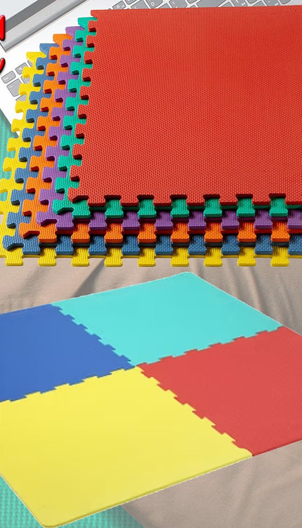 Color Eva Foam Mats Soft Floor Tiles Interlocking Kids Play Gym Exercise 60x60cm