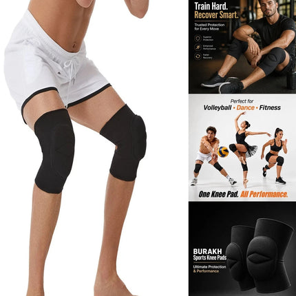 XLarge Knee Pad Pair Gymnastics Support Leg Knee Protector Volleyball Yoga Brace