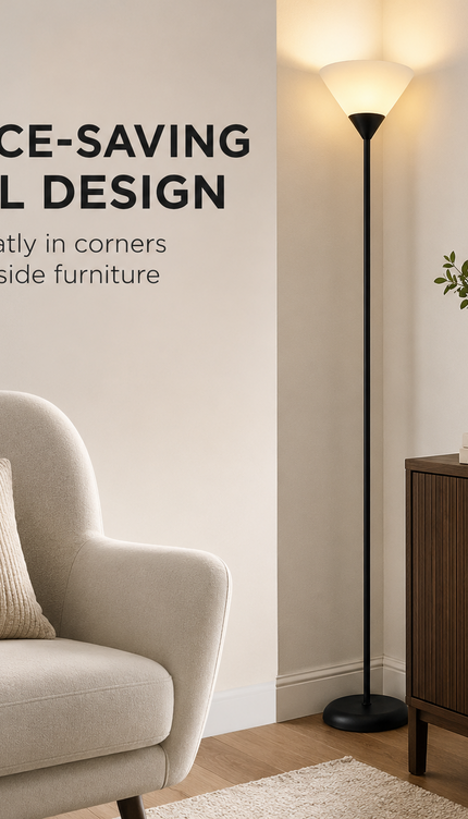 Uplighter Floor Lamp Sleek & Modern Standing Tall Lamp
