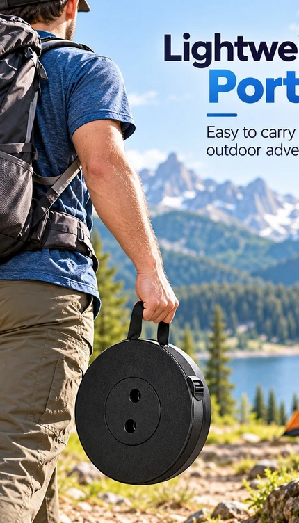 Portable Telescopic Seat 250KG Retractable Folding Stool 45cm Camping-Black