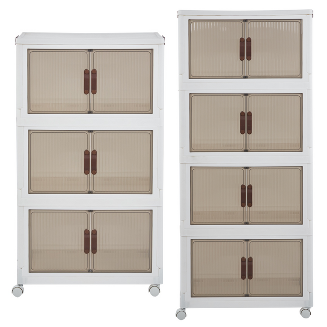 3/4 Drawer Storage Cabinet Plastic Home & Office Multi Purpose Organiser Unit