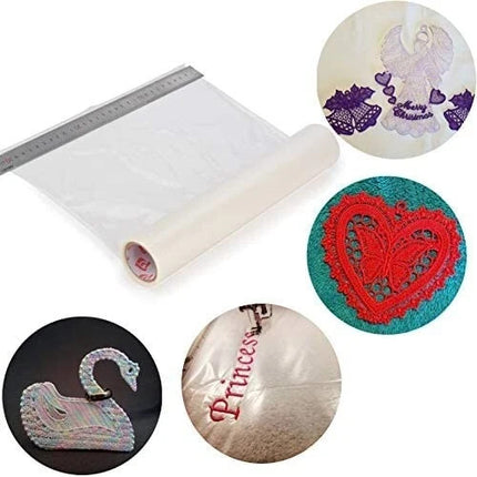 Embroidery Sewing Film Peel Away Water Soluble Backing Stabiliser 300m x 50cm
