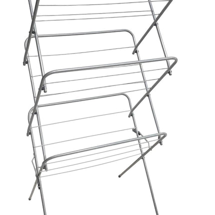 3 Tier Folding Clothes Airer Indoor Laundry Drying Rack Freestanding Metal Dryer
