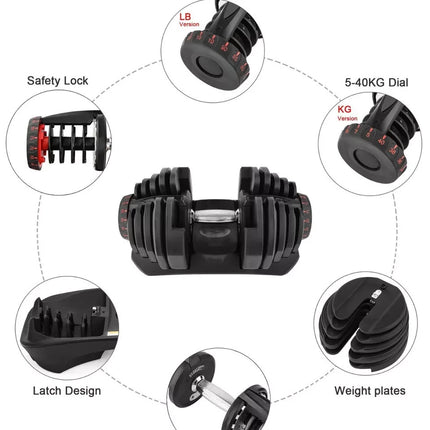 Adjustable Quick Dial Dumbbell