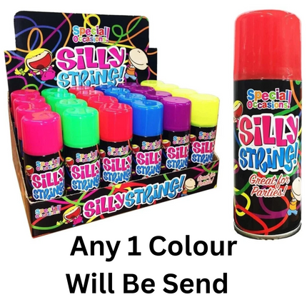 Silly Strings Can Mixed Colors Party Crazy Colorful Spray Streamers String