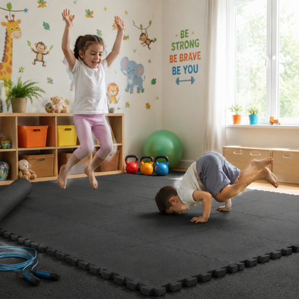 EVA Play Mats Interlocking Soft Foam Kids Gym Yoga  Fitness Floor Tiles 30x30cm