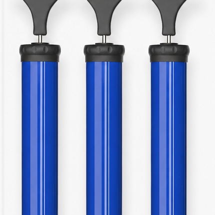 Portable Ball Pump Air Inflator Kit + Needle Nozzle Extension Hose Hand Pumps