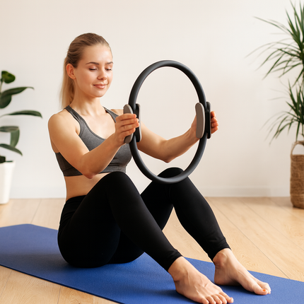 15" Pilates Ring Fitness Circle Exercise Equipment Toning Arms Thighs Leg & Core
