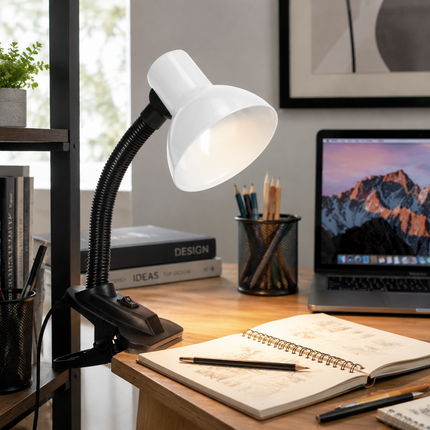 LED Desk Lamp Clip On Adjustable Office Bed Study Table Clamp Reading Light