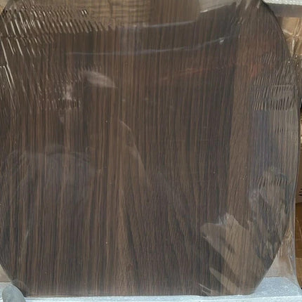 Universal Toilet Seat Dark Brown Wooden MDF Bathroom WC Easy Fit With Fittings