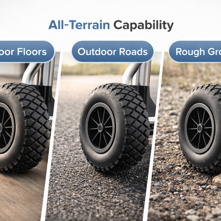 PU Wheelbarrow Wheel 14 inch 3.50-8 Puncture Proof Solid Heavy Duty Tyre Black