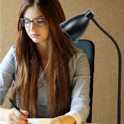 LED Desk Lamp Clip On Reading Light 8W Eye Care Flexible 10 Brightness Levels