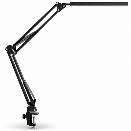LED Metal Desk Lamp with Clamp USB 3 Colour Modes 10 Brightness Levels Swing Arm