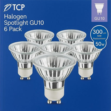 Spot Light Bulbs 6/12 Pack GU10 2800K 300Lm 50W 30° Dimmable Warm White Haloge