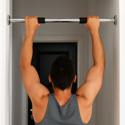 Adjustable Doorway Pull Up Bar Chin Up Exercise Bar Indoor Home Gym MultiPurpose