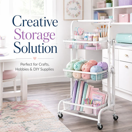 3-Tier Rolling Utility Cart