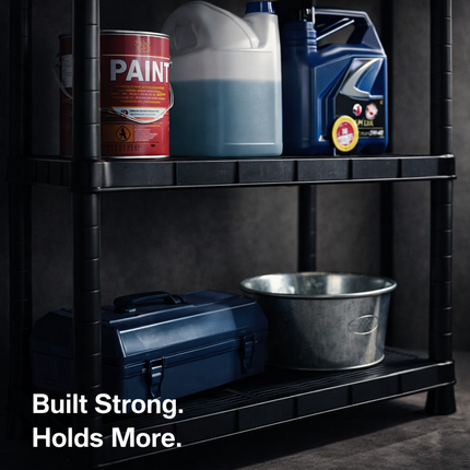 Storage Shelves 4/5 Tier Plastic Home Garage Rack