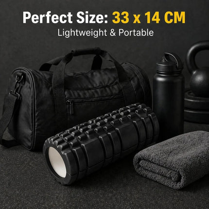 Foam Fitness Roller Adults Deep Tissue Massage Grid Muscle Trigger Point Muscles