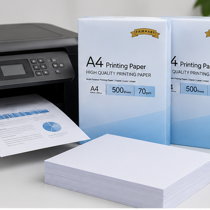 A4 Printer Paper White 70gsm 1000 Sheets Multipurpose Inkjet Laser Copier 2-Ream