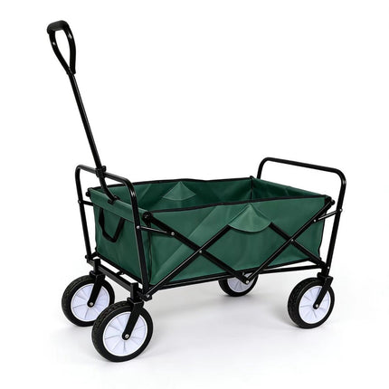 Collapsible Folding Wagon Trolley Cart 80kg On Wheels Festival Camping & Garden