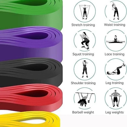 5-Level Pull-Up Resistance Workout Bands Set