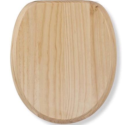 18" MDF UNIVERSAL BATHROOM WC TOILET SEAT QUICK EASY FIT WOODEN 18INCH