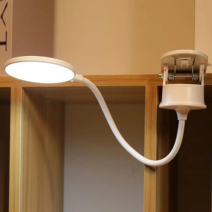 LED Clip Desk Lamp USB Powered Touch Dim 3 Modes Reading Study Bedside Office