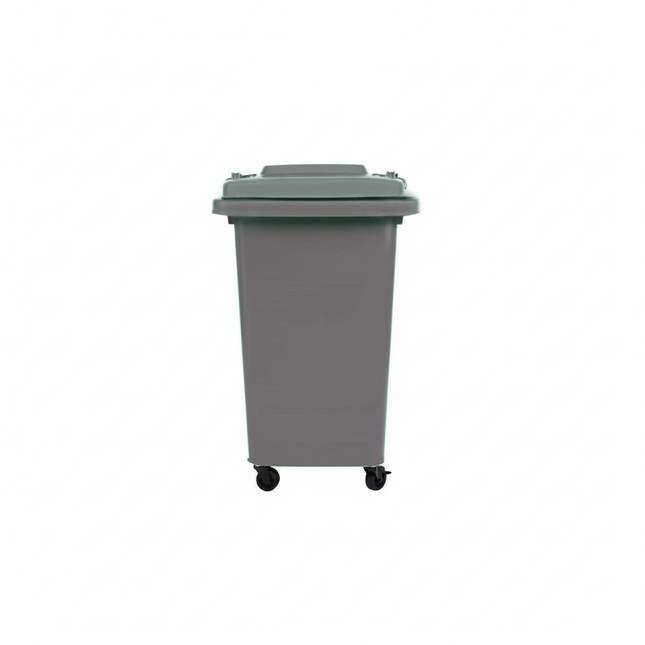 Recycling Wheelie Bin Dustbin Rubbish Waste Trash Kitchen Home Office 50L Grey
