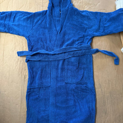 S/M Unisex Cotton Terry Bathrobe – Sky Blue