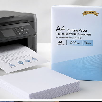 A4 Printer Paper White 70gsm 500 Sheets Multipurpose Inkjet Laser Copier 1-Ream
