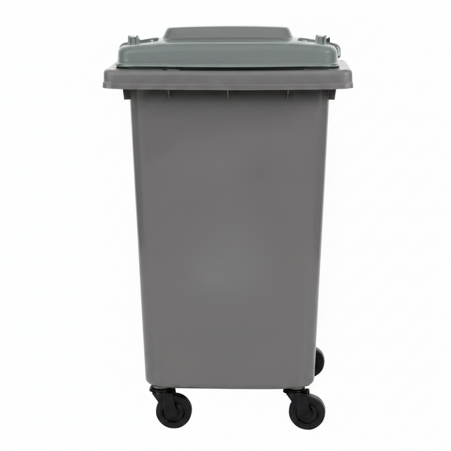 Recycling Wheelie Bin Dustbin Rubbish Waste Trash Kitchen Home Office 50L Grey